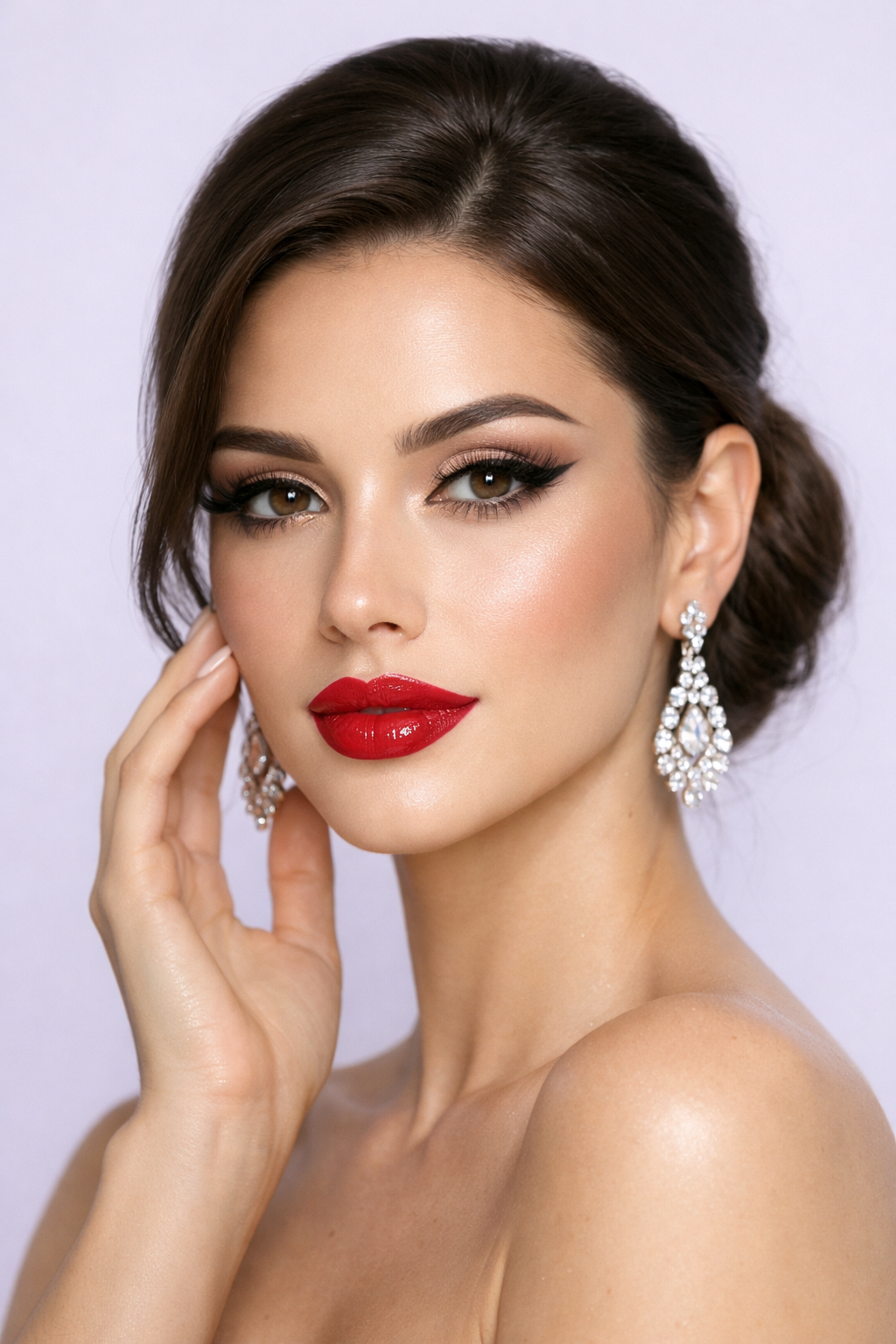 Modelo con maquillaje